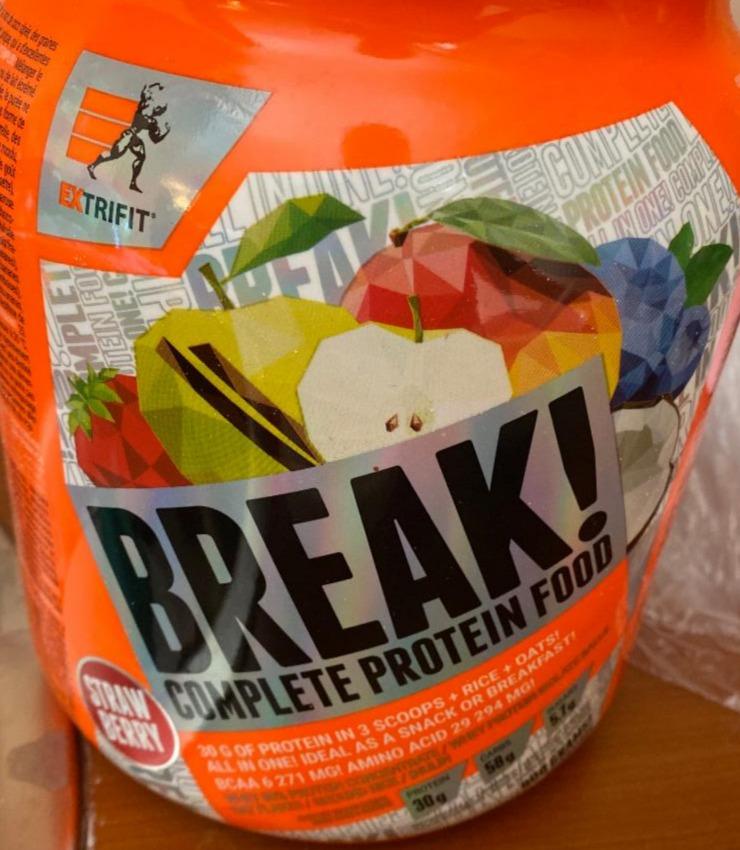 Fotografie - Break! Complete Protein Food Strawberry Extrifit