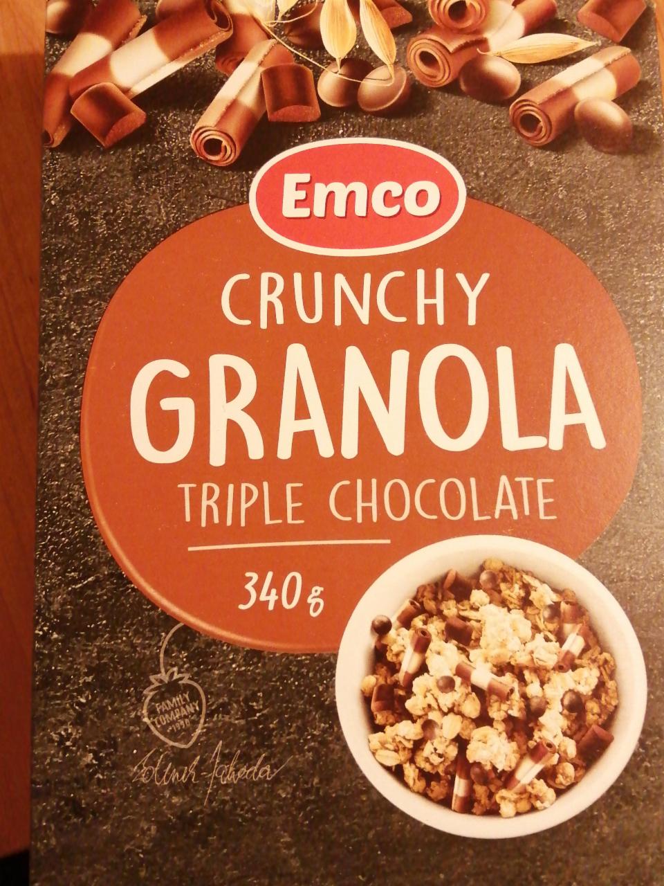Fotografie - Crunchy Granola Triple chocolate Emco