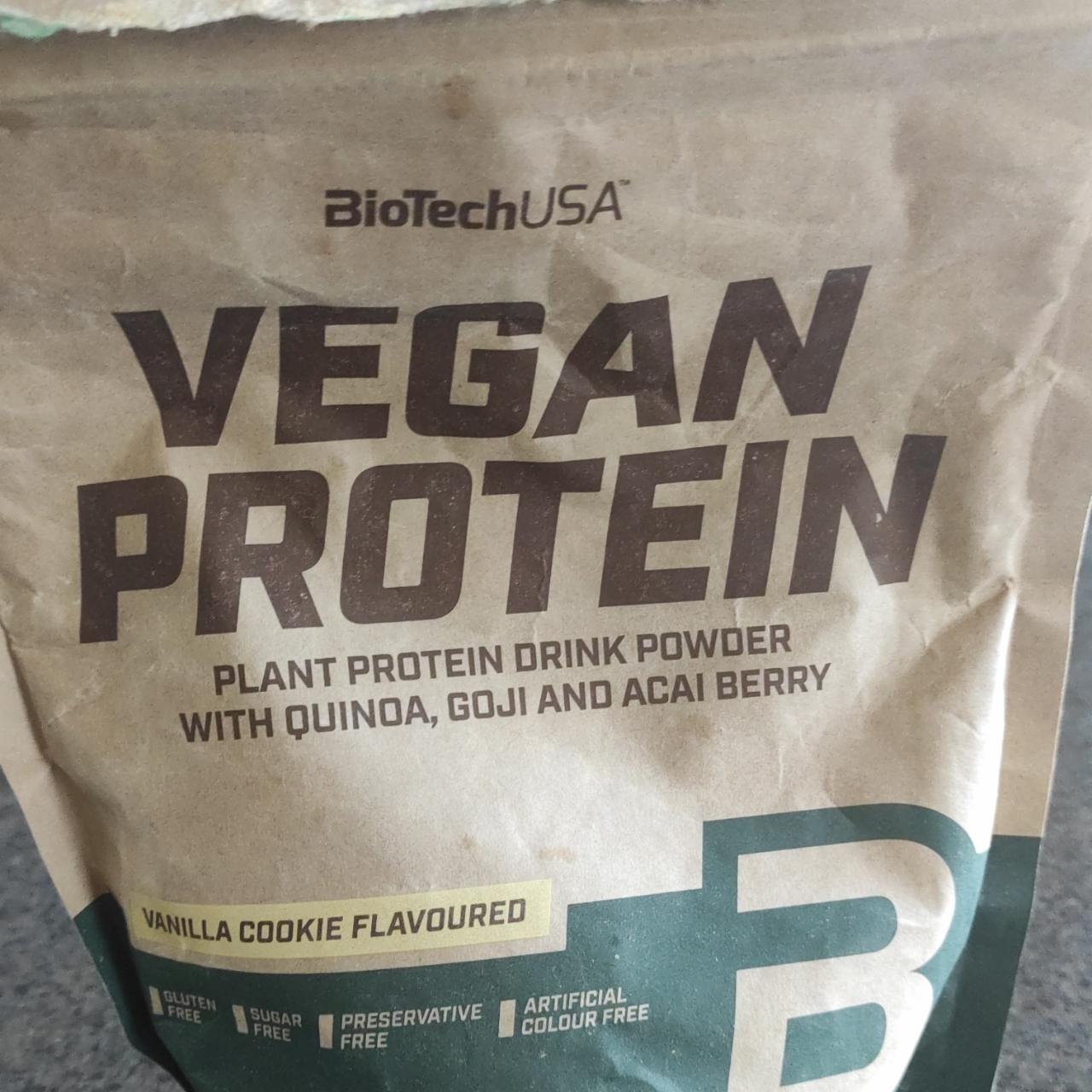 Fotografie - Vegan Protein Vanilla cookie flavoured BioTechUSA