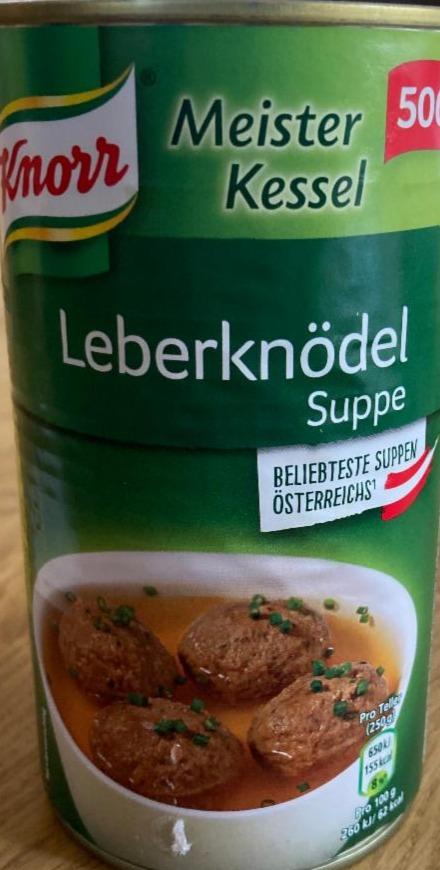 Fotografie - polévka s játrovými knedlíčky Leberknödel Suppe Knorr