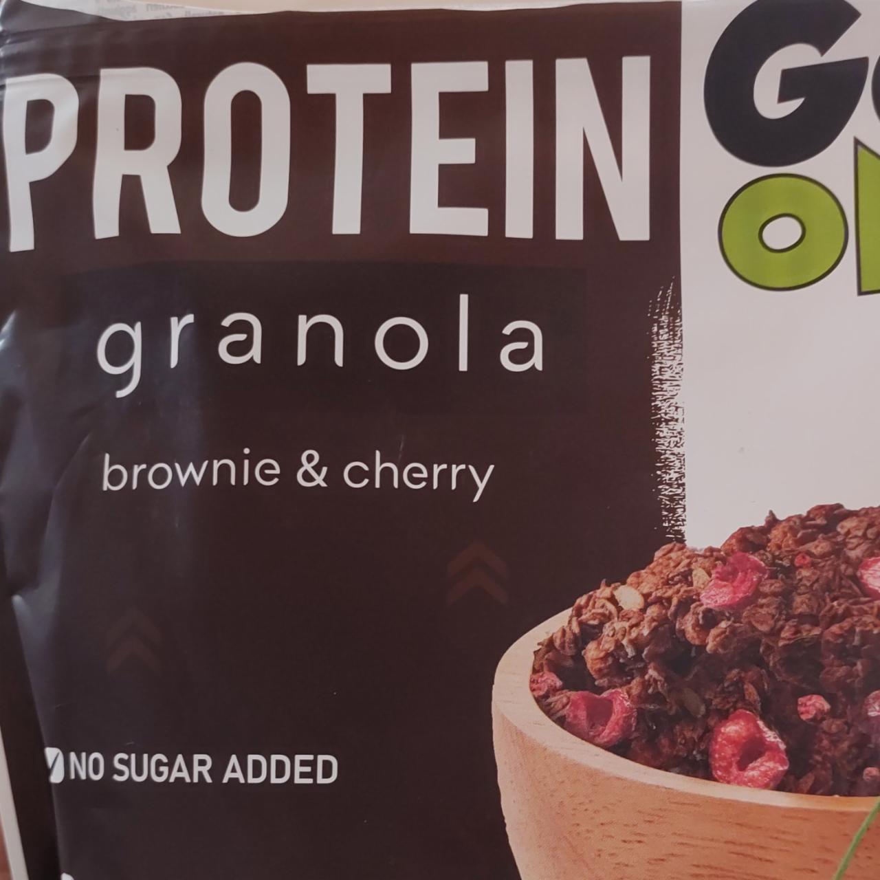 Fotografie - Protein Granola Brownie & cherry Go On!