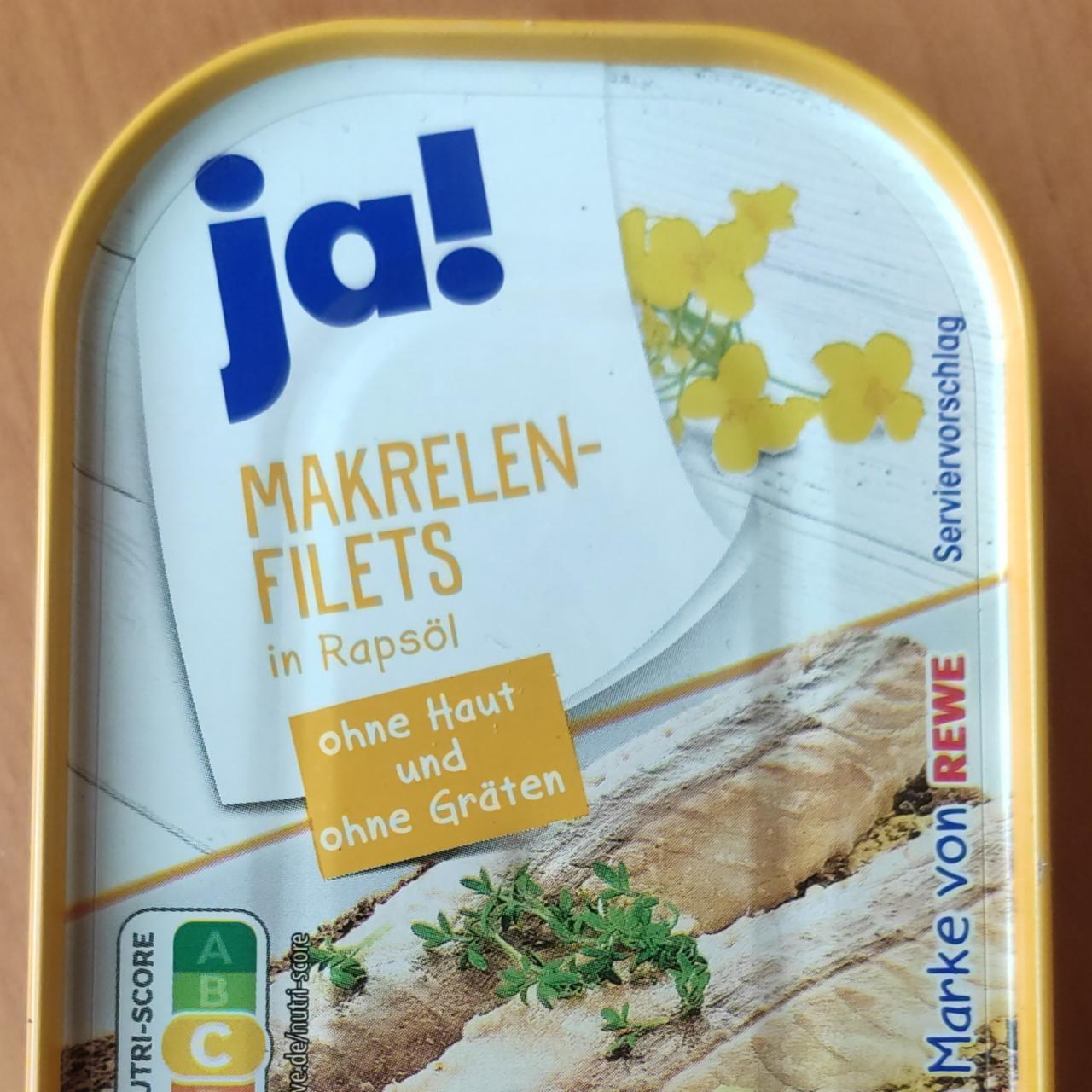 Fotografie - Makrelen-Filets in Rapsöl Ja!