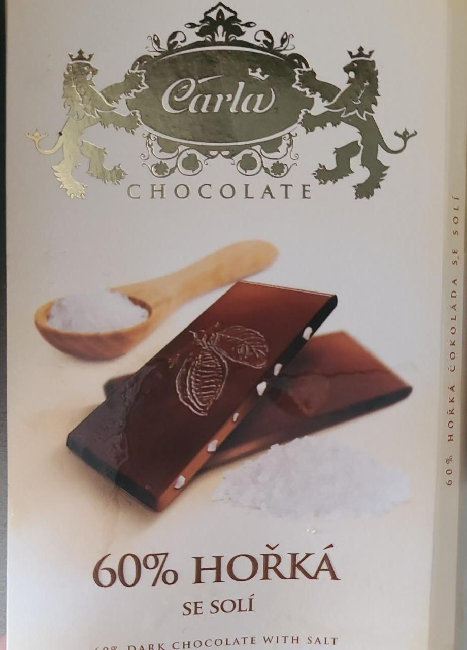 Fotografie - 60% Hořká čokoláda se solí Carla
