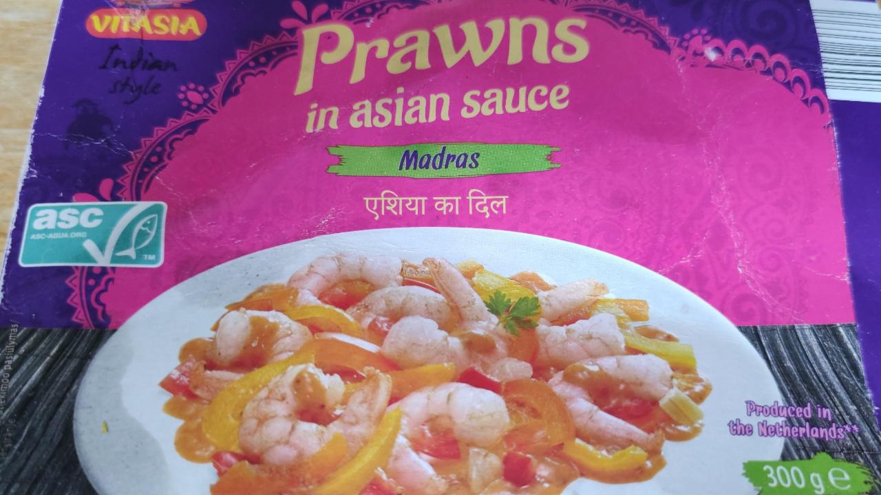 Fotografie - krevety in asian sauce Madras Vitasia