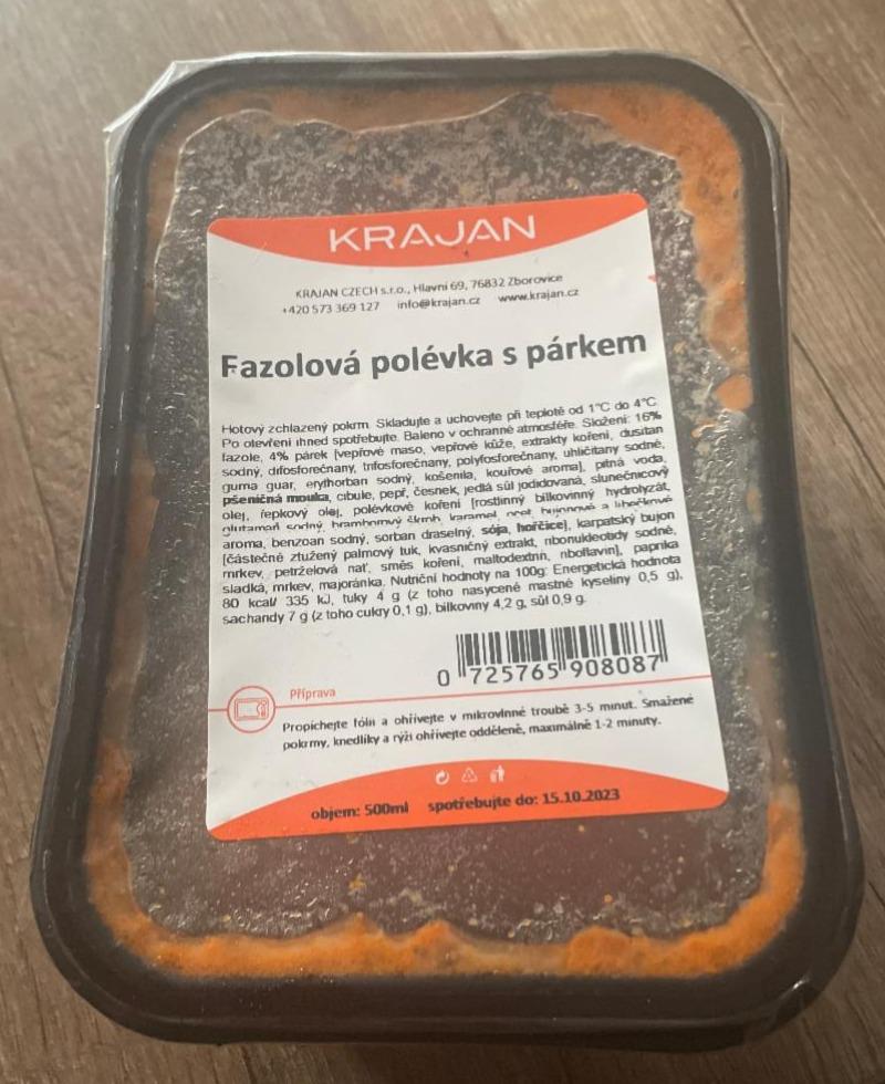 Fotografie - Fazolová polévka s párkem Krajan