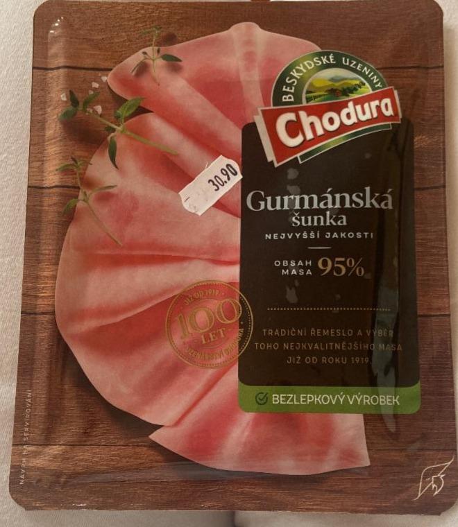 Fotografie - Gurmánská šunka 95% masa Chodura