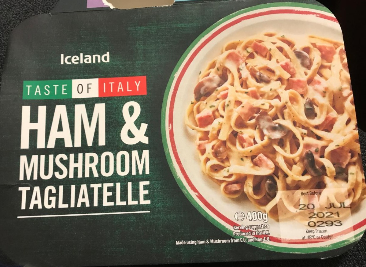Fotografie - Taste of Italy Ham & Mushroom Tagliatelle Iceland