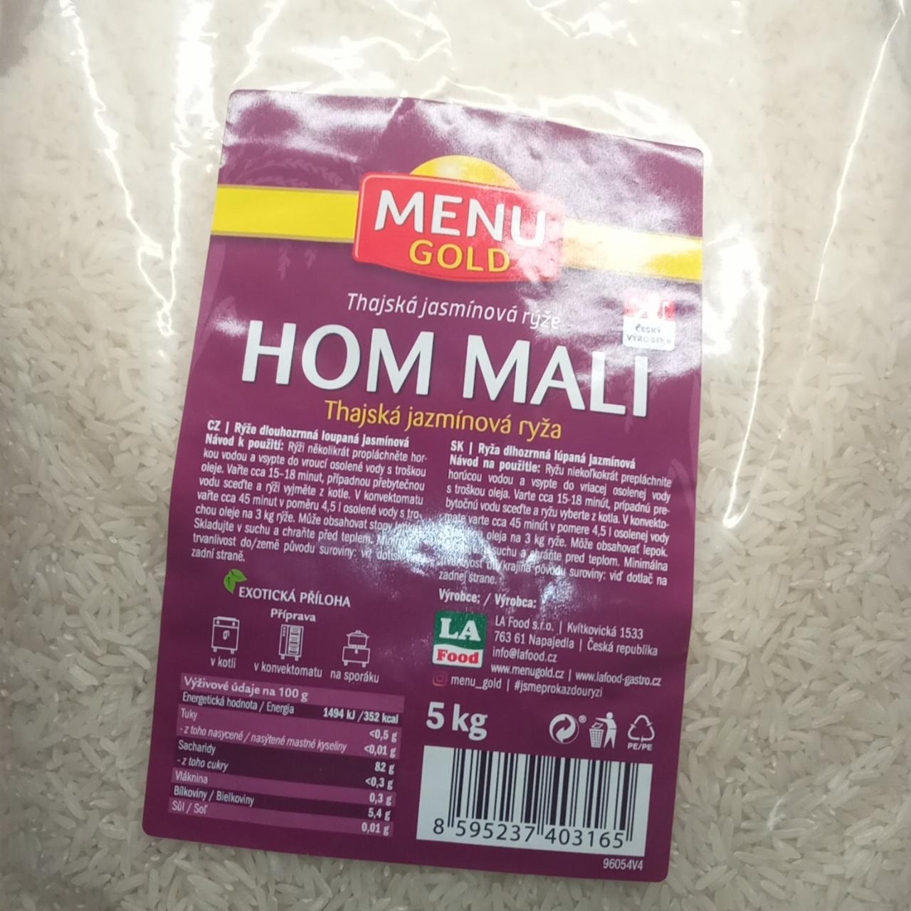 Fotografie - Thajská jasmínová rýže Hom Mali Menu Gold