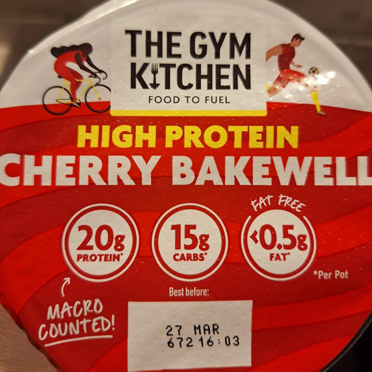Fotografie - High protein cherry bakewell The gym kitchen