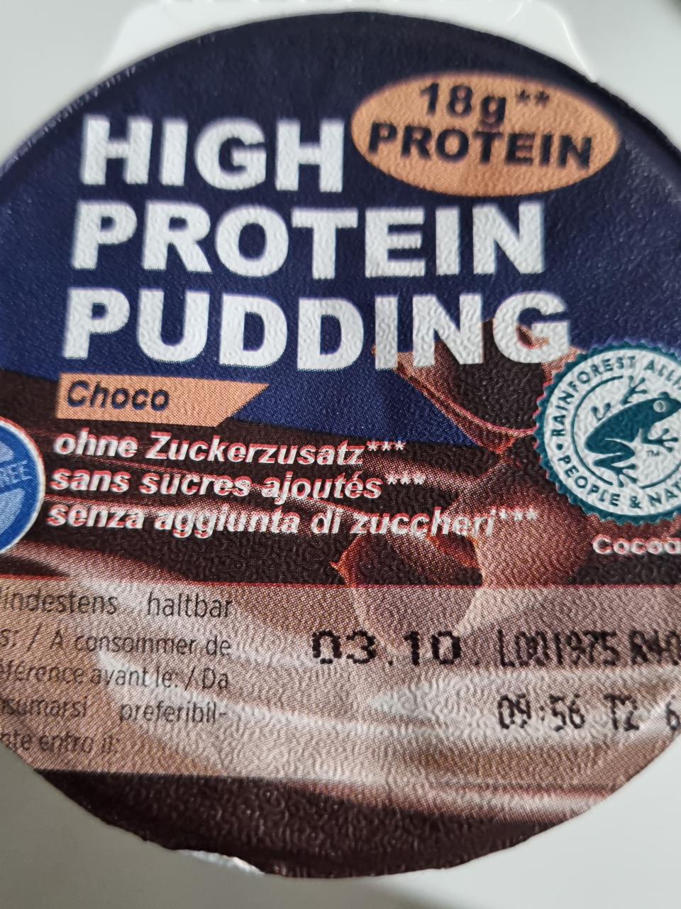 Fotografie - High Protein Pudding Choco Denner