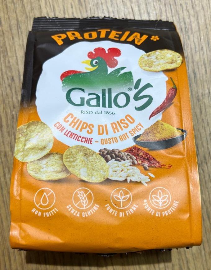 Fotografie - Chips di riso con lenticchie - gusto hot spicy Gallo