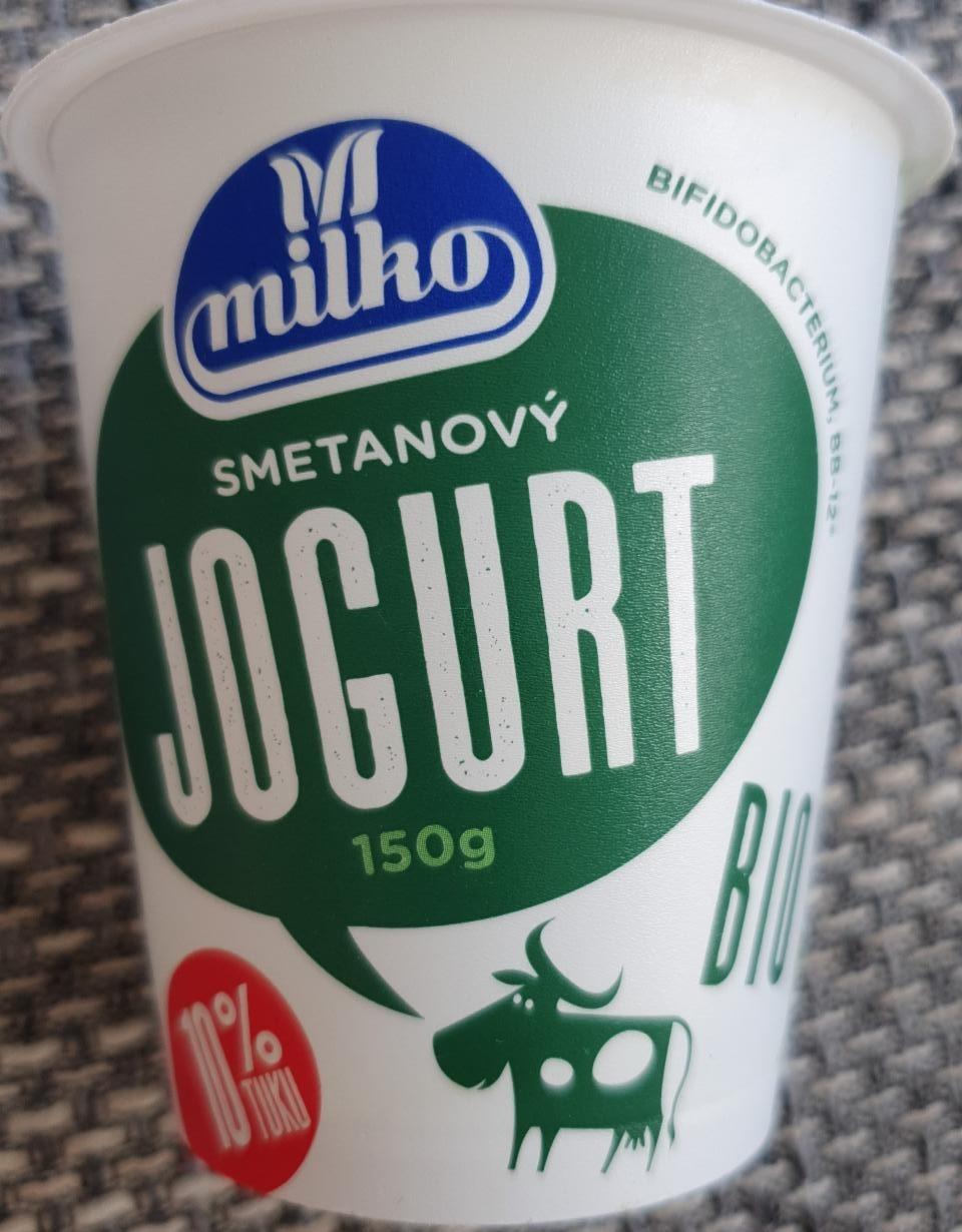 Fotografie - Bio smetanový jogurt 10% tuku Milko