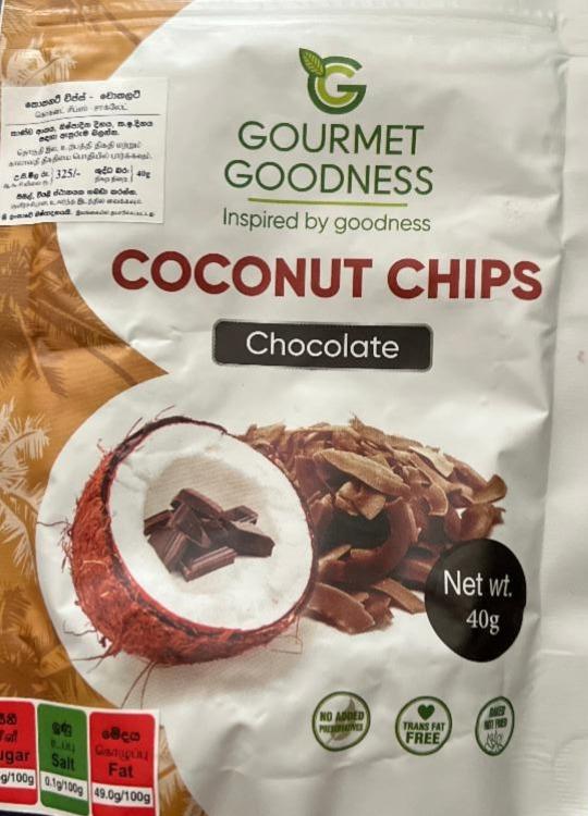 Fotografie - Coconut chips chocolate Gourmet Goodness