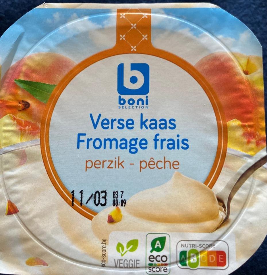 Fotografie - Verse kaas Fromage frais perzik Boni
