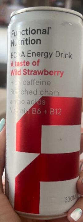Fotografie - BCAA energy drink wild strawberry Functional Nutrition