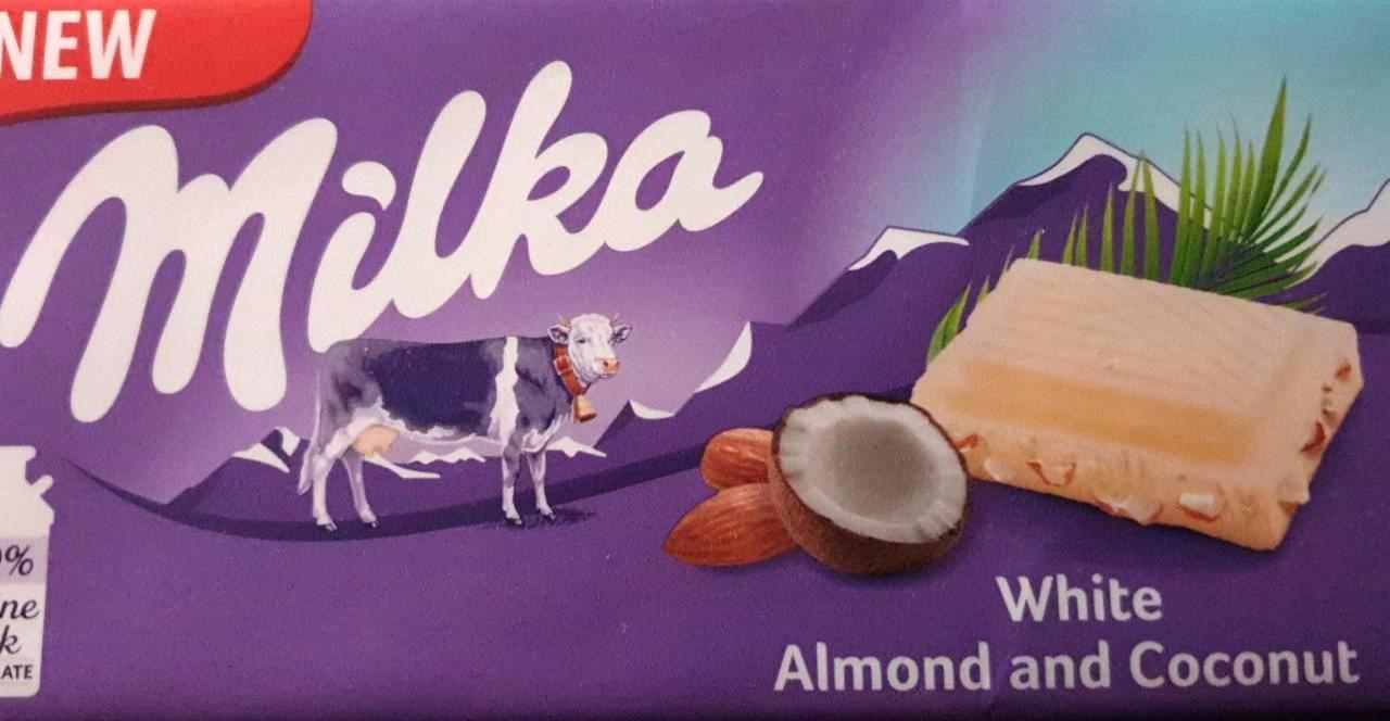 Fotografie - White almond and coconut (bílá čokoláda s mandlemi a kokosem) Milka
