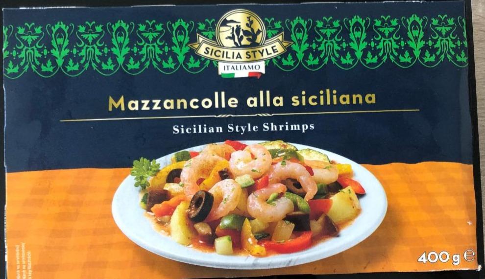 Fotografie - Krevety na sicilský způsob se zeleninou, rajčaty a olivami Italiamo