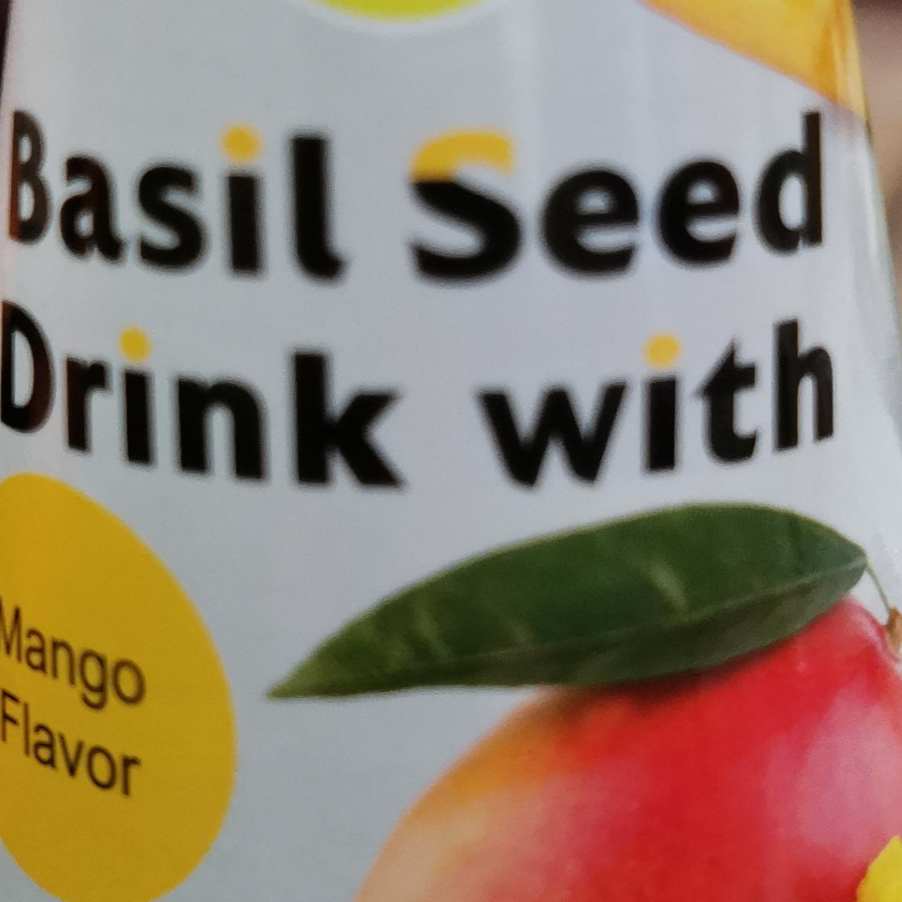 Fotografie - Basil seed drink with mango flavor