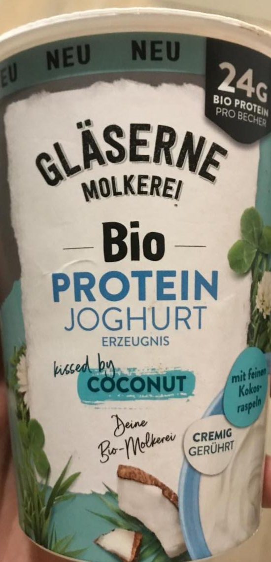 Fotografie - Bio Protein Joghurt Coconut Gläserne Molkerei
