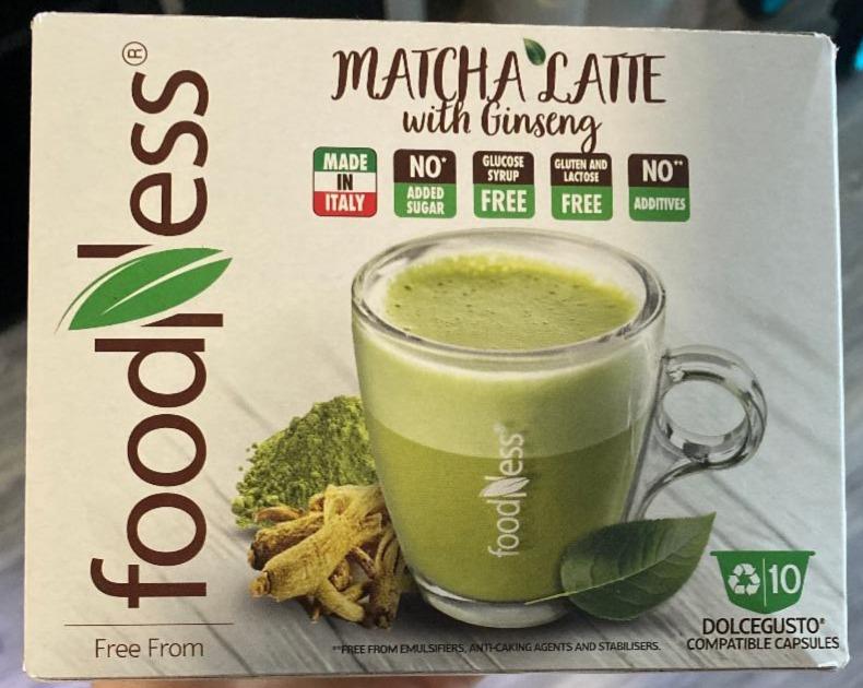 Fotografie - Matcha latte with Ginseng Free From FoodNess