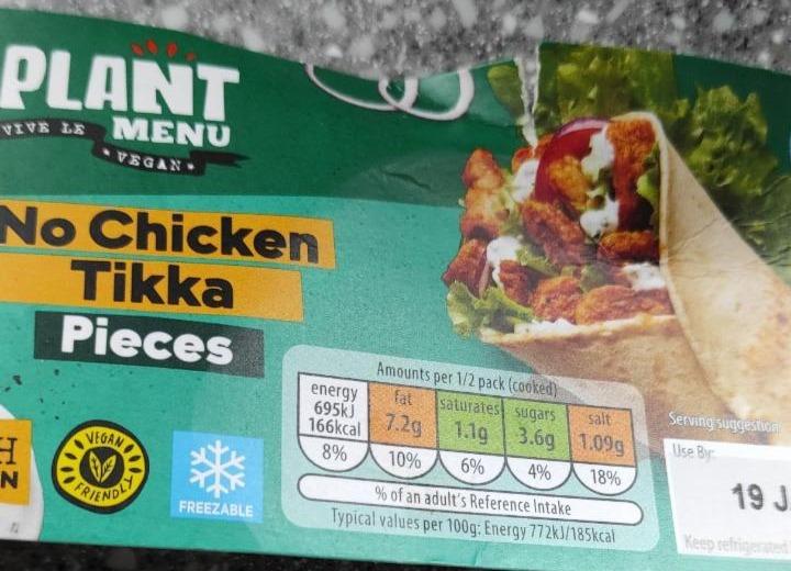 Fotografie - No Chicken Tikka Pieces Plant Menu