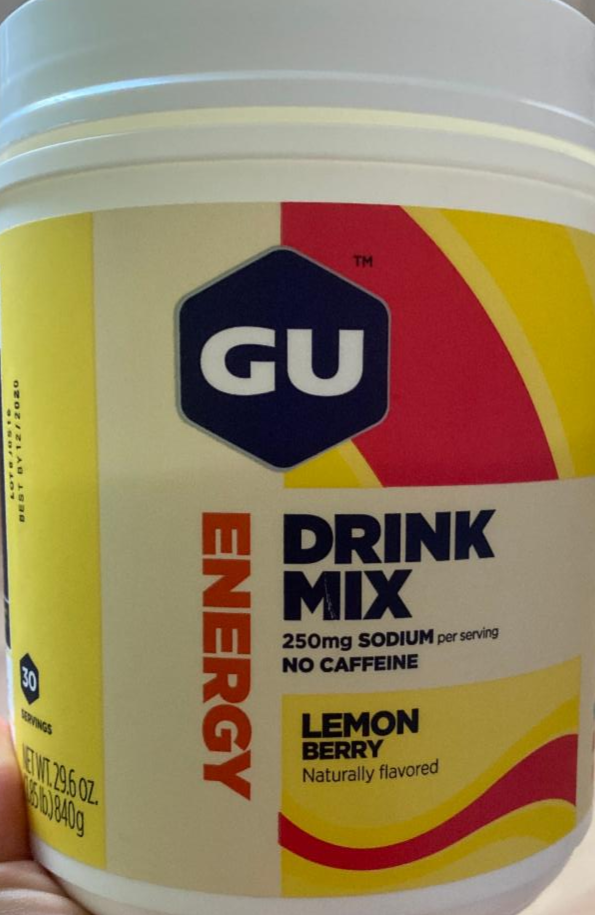 Fotografie - Energy drink mix lemon berry GU