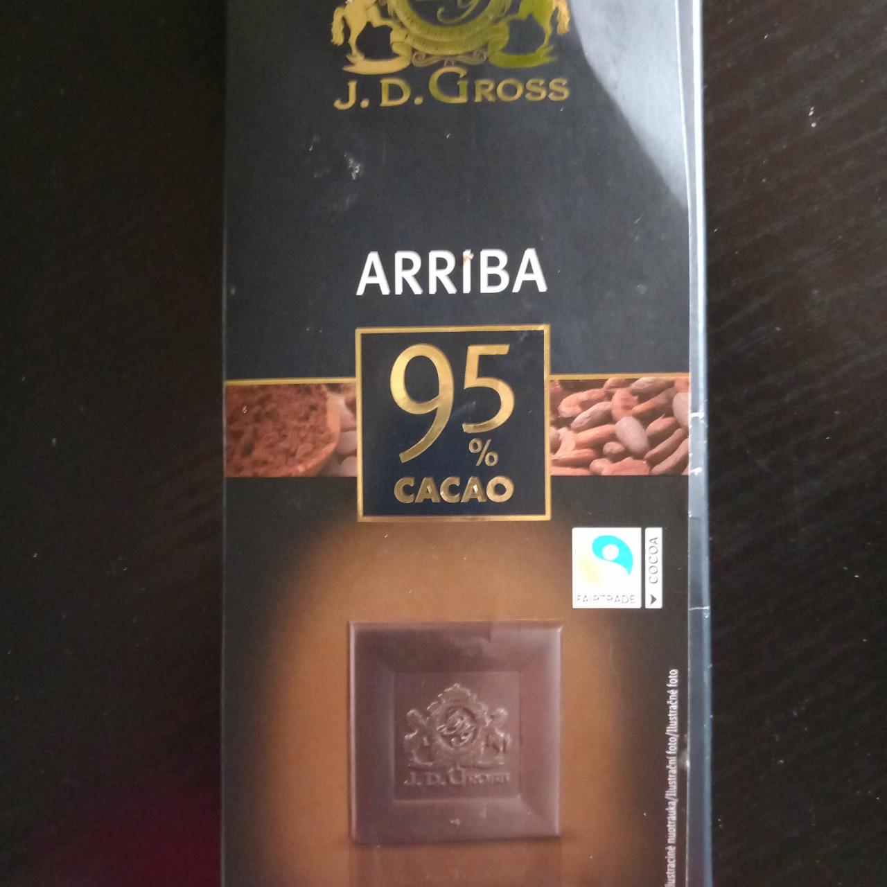 Fotografie - Arriba 95% cacao J. D. Gross