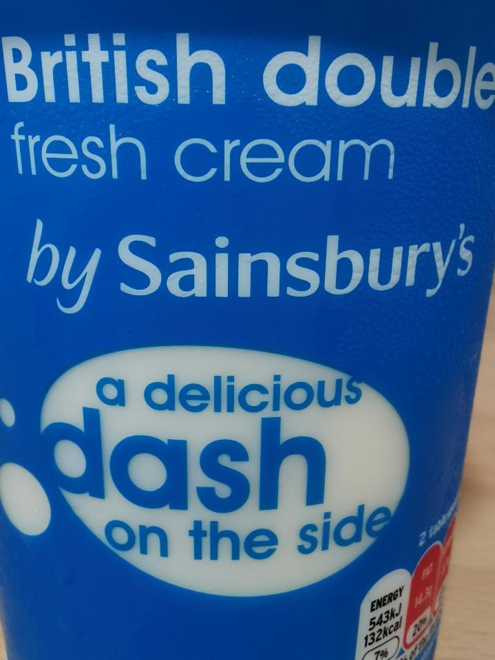 Fotografie - British double fresh cream Sainsbury's