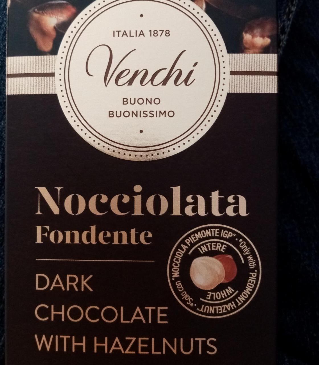Fotografie - Nocciolata fondente Dark Chocolate with Hazelnuts Venchi