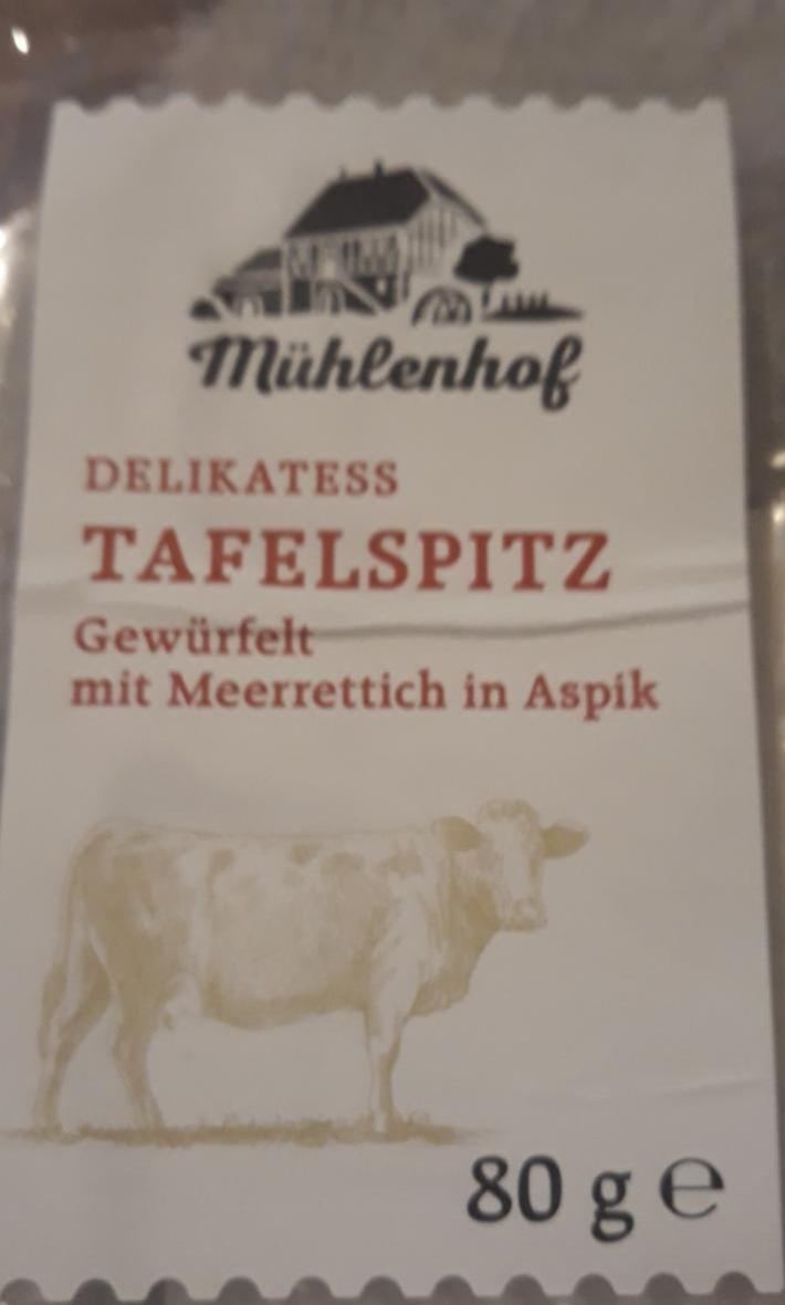 Fotografie - Tafelspitz Gewürfelt mit Meerrettich in Aspik Mühlenhof