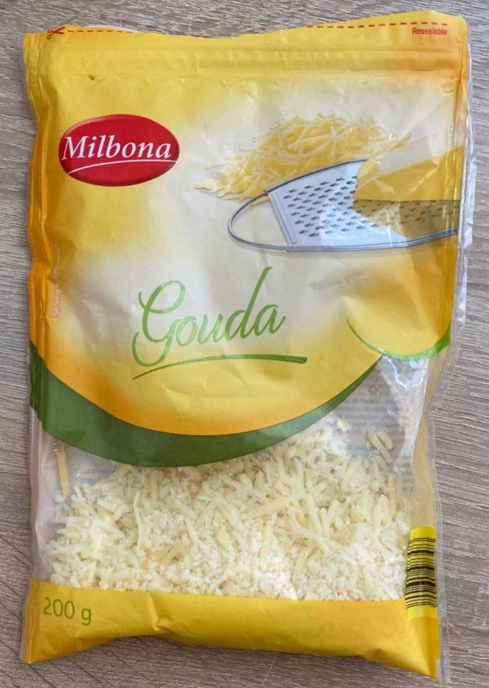 Fotografie - Plnotučný sýr strouhaný Gouda Milbona