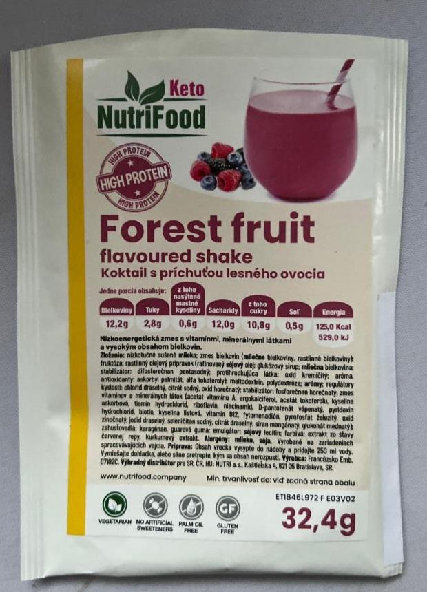 Fotografie - Forest fruit flavoured shake NutriFood