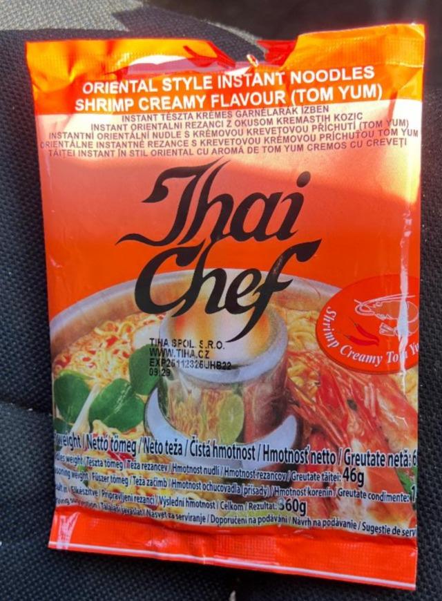 Fotografie - Oriental Style Instant Noodles Shrimp Creamy Flavour Thai Chef