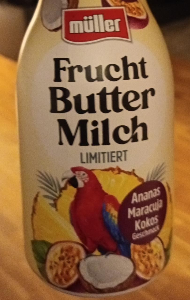 Fotografie - Frucht Butter Milch Ananas Maracuja Kokos Müller