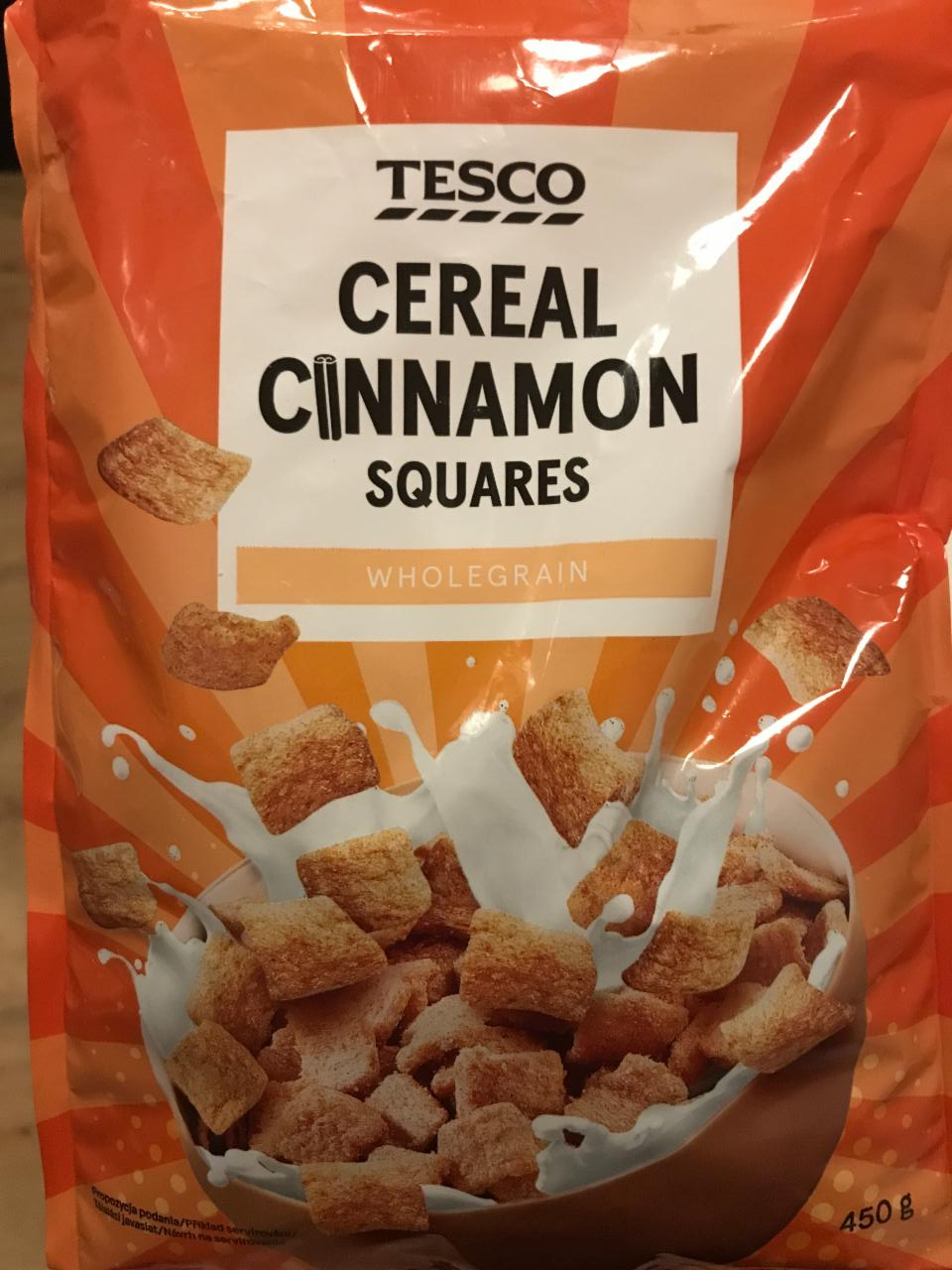Fotografie - Cereal Cinnamon Squares Tesco