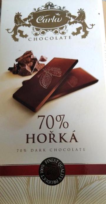 Fotografie - čokoláda hořká 70% Carla