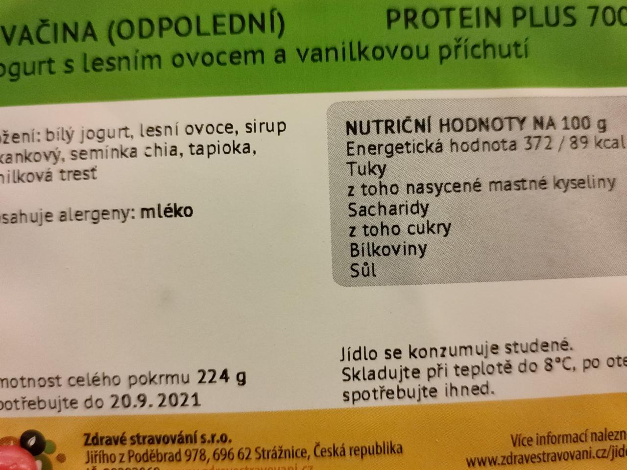 Fotografie - Jogurt s lesním ovocem a vanilkovou příchutí Zdravé stravování