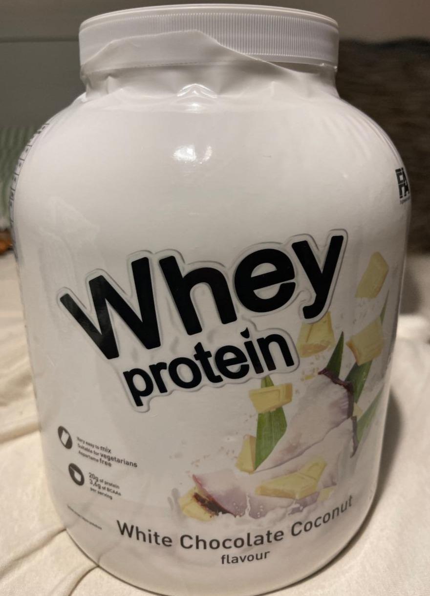 Fotografie - Whey Protein White Chocolate Coconut flavour Fitness Authority