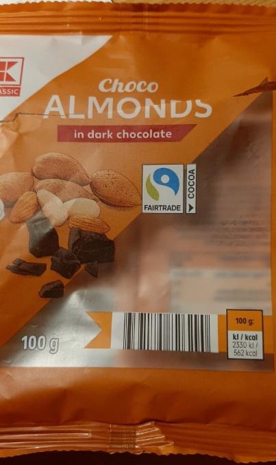 Fotografie - Choco Almonds in dark chocolate K-Classic