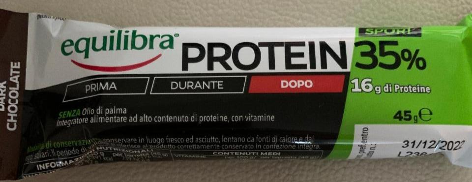 Fotografie - Protein 35% Dark Chocolate Equilibra