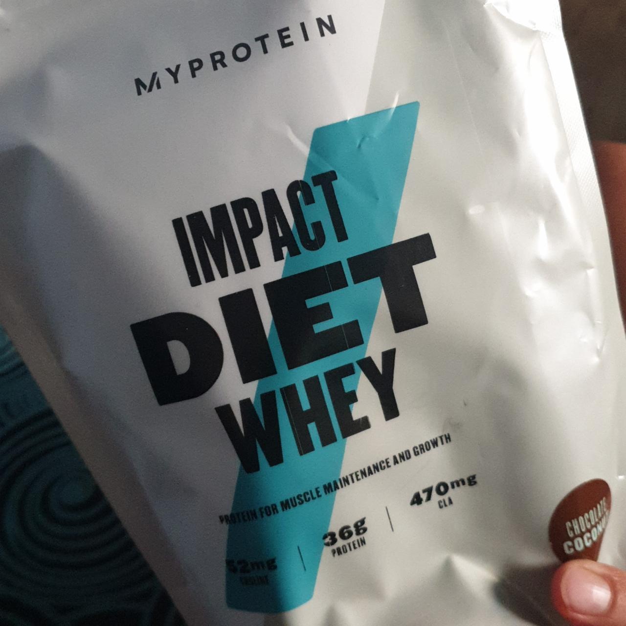 Fotografie - Impact Diet Whey Protein Chocolate Coconut Myprotein