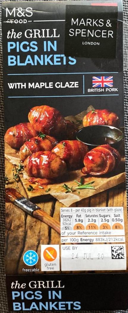 Fotografie - Pigs in blankets with maple glaze M&S Food