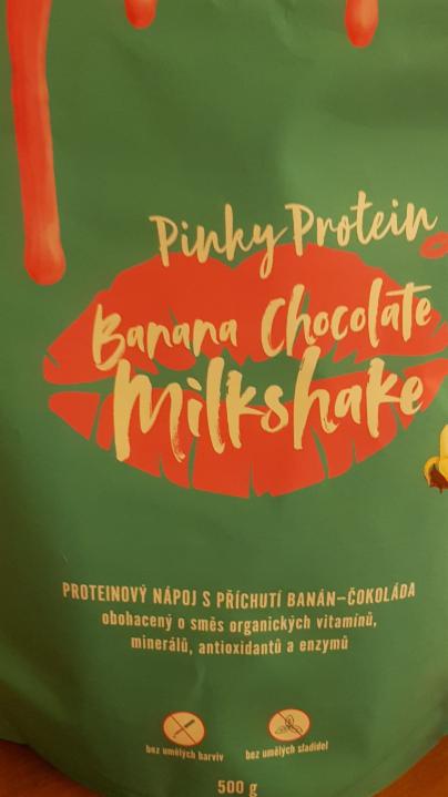 Fotografie - Banana Chocolate MilkShake Pinky protein