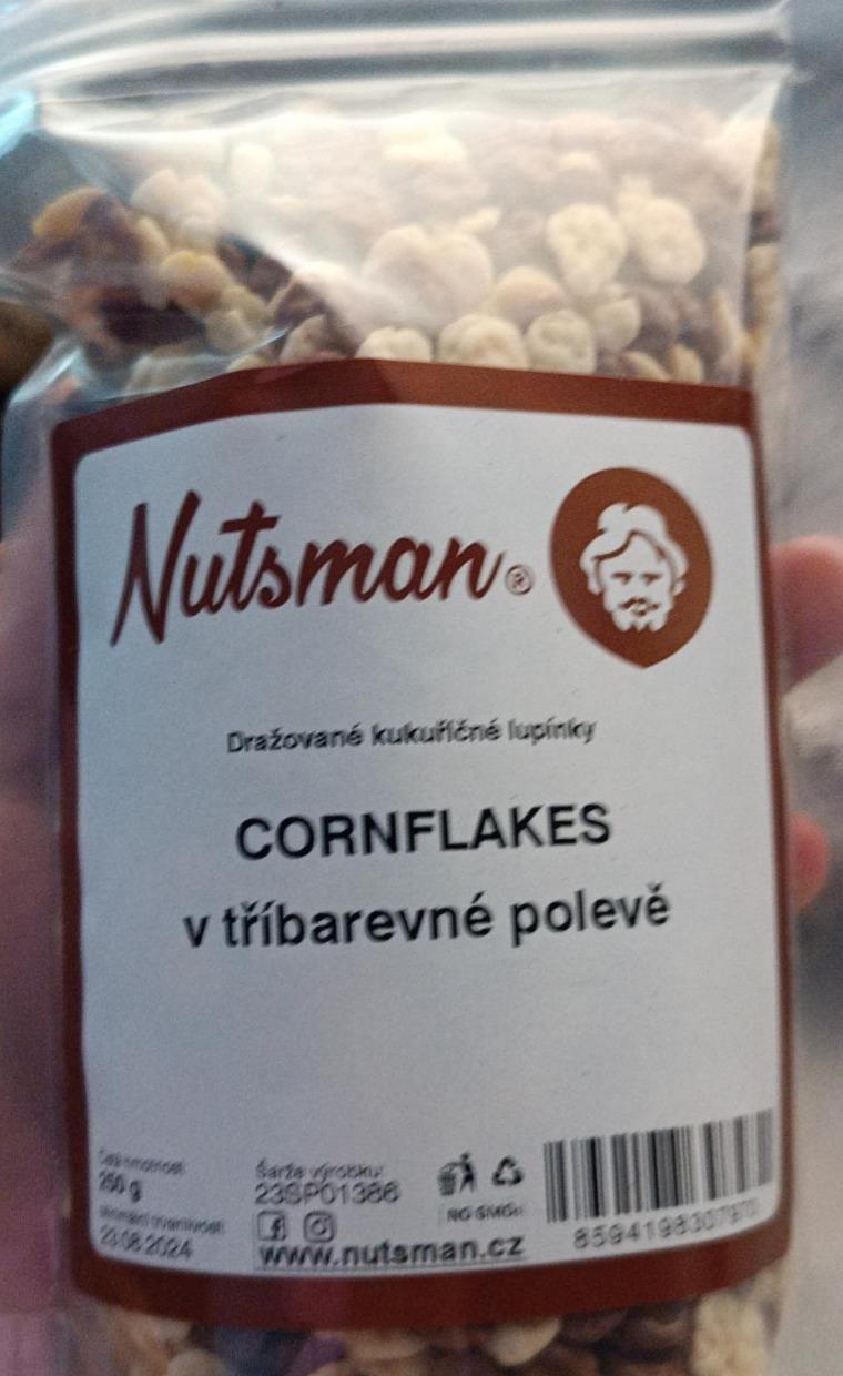 Fotografie - Cornflakes v tříbarevné polevě Nutsman