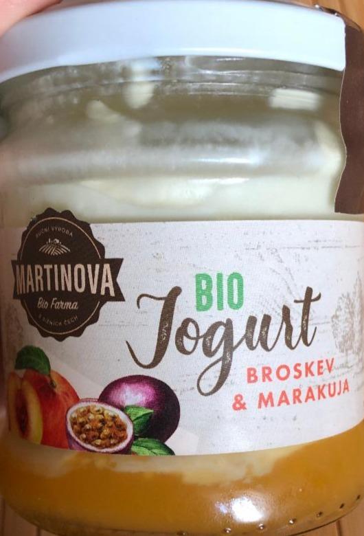 Fotografie - Bio jogurt broskev & marakuja Martinova bio farma