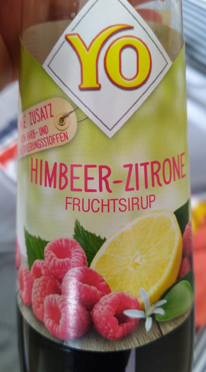 Fotografie - Fruchtsirup Himbeer-Zitrone YO