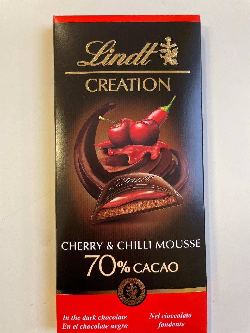 Fotografie - Creation 70% Cocoa Cherry & Chilli Lindt