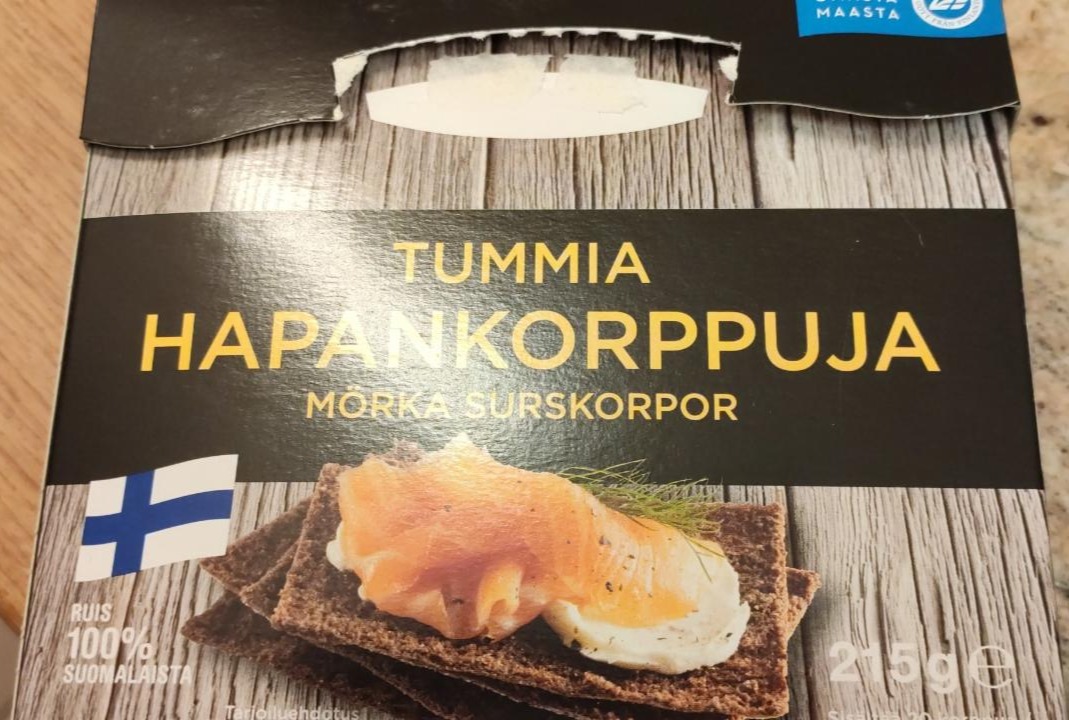Fotografie - Tummia Hapankorppuja Oululainen