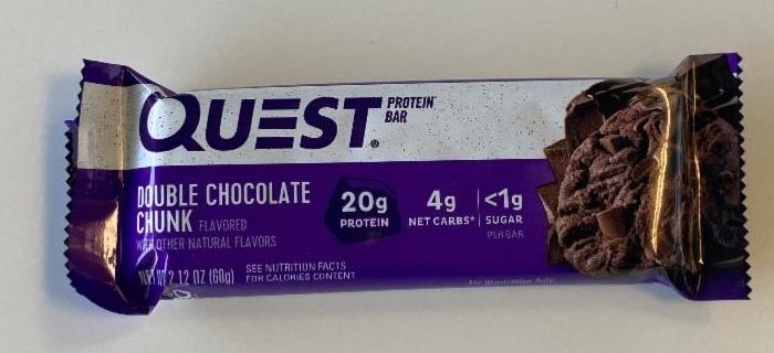 Fotografie - Protein Bar Double Chocolate Chunk Quest Nutrition