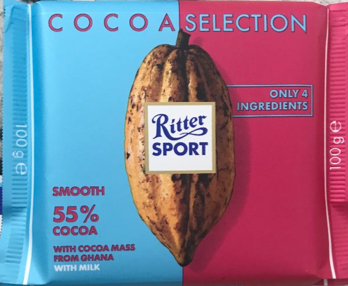 Fotografie - Mléčná čokoláda Cocoa Selecion 55% from Ghana Ritter Sport